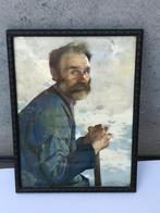 Oude print Firmin Baes – 19x25 cm, Antiek en Kunst, Ophalen of Verzenden