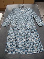 jurk blauw tinten met motiefje Pauline T2 = medium, Comme neuf, Taille 38/40 (M), Bleu, Enlèvement ou Envoi
