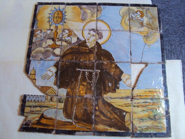 Antieke tegeltableau, Antiek en Kunst, Curiosa en Brocante, Ophalen