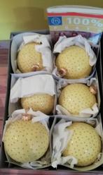 Grote gele kerstballen met gouden stipjes, Ophalen of Verzenden