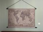 Wandkaart - wereldkaart Maison du Monde, Huis en Inrichting, Woonaccessoires | Spiegels, Ophalen, Gebruikt, 100 tot 125 cm, Minder dan 100 cm