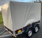 NIEUW 750 kg 260/135/155 cm dubbelassige dekzeiltrailer, Ophalen of Verzenden