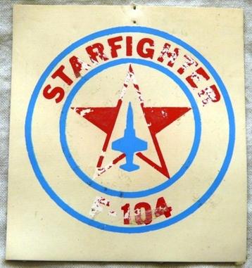 Embleem Patch F-104 Starfighter, Turkse Luchtmacht, jaren'80