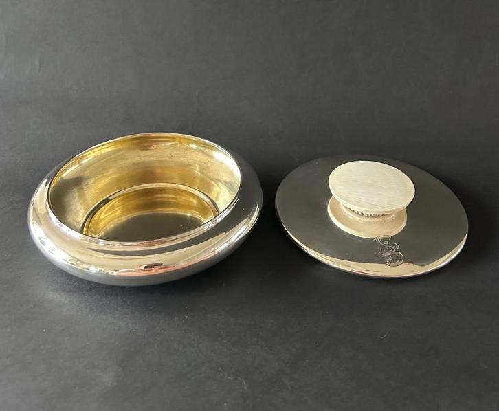 Belgisch zilver silver Wolfers deksel doos handvat been, Antiek en Kunst, Antiek | Zilver en Goud, Zilver, Ophalen of Verzenden