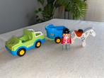 Playmobil 123 wagen met paardentrailer (6958), Kinderen en Baby's, Speelgoed | Playmobil, Ophalen of Verzenden, Zo goed als nieuw