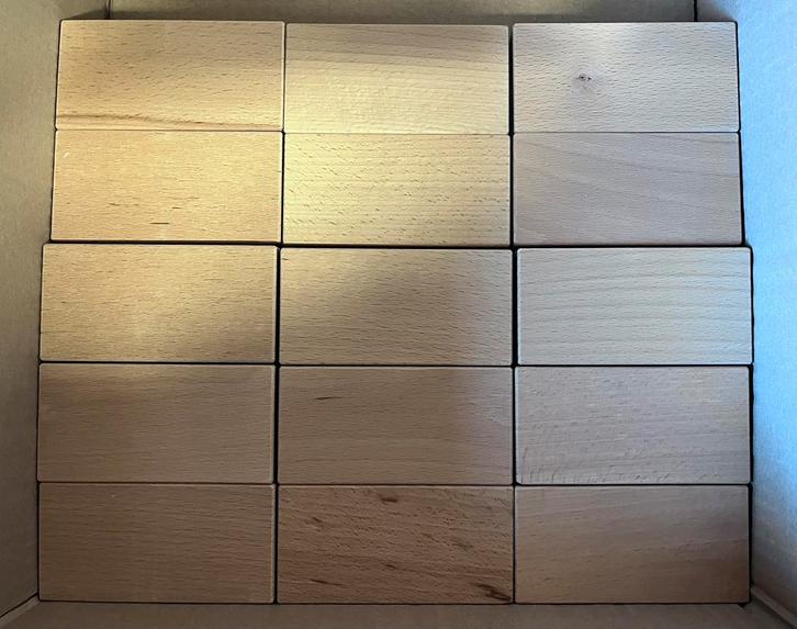 Houten blokken, Kinderen en Baby's, Speelgoed | Houten speelgoed, Nieuw, Ophalen of Verzenden