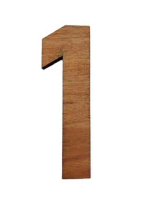 (Teak) houten huisnummers, Diversen, Overige Diversen, Nieuw, Ophalen of Verzenden