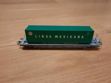 Roco 46571 - wagon porte-conteneur Linea Mexicana SNCB