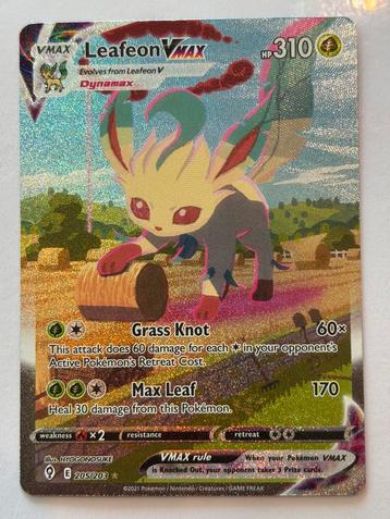 Leafeon VMAX Evolving Skies 205, Enlèvement ou Envoi, Comme neuf
