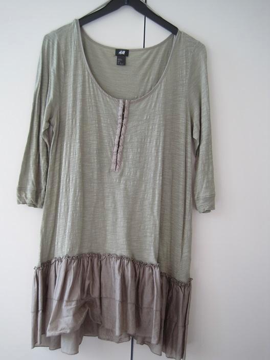 006 - L - kaki - tuniek van H & M, Vêtements | Femmes, Blouses & Tuniques, Taille 42/44 (L), Autres couleurs, Envoi