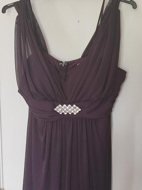 jolie robe de soirée, cocktail....couleur prune . T S M, Kleding | Dames, Jurken, Zo goed als nieuw, Maat 38/40 (M), Paars, Ophalen