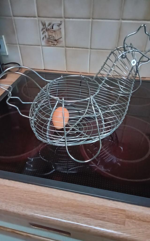 Retro eiermand, Mortsel, Huis en Inrichting, Woonaccessoires | Schalen en Manden, Ophalen of Verzenden