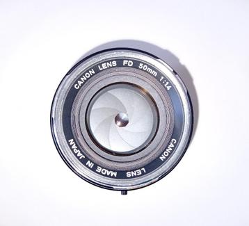 CANON FD 50 mm f/ 1.4, Enlèvement ou Envoi, Comme neuf, Lentille standard