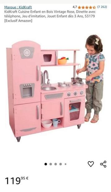 Superbe cuisine en bois rose et argenté très bon état.  beschikbaar voor biedingen