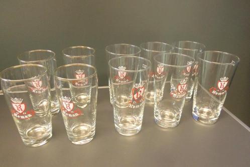 SET van 10 bierglazen „R Roman 1545”, Verzamelen, Glas en Drinkglazen, Zo goed als nieuw, Bierglas, Ophalen of Verzenden