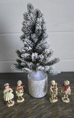 Kerstdecoratie : set van 4 vintage kind figuurtjes, Diversen, Kerst, Ophalen of Verzenden, Nieuw