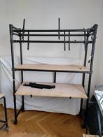 Jaspers studio synth stand + two fitting wooden boards, Ophalen, Gebruikt