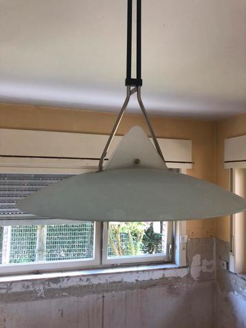 Lampe suspendue de cuisine en verre opale., Enlèvement, Utilisé
