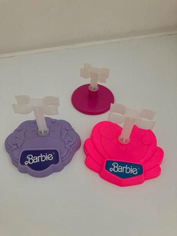 3 staanders / doll stands Barbie Mattel vintage 80’s, Enlèvement ou Envoi