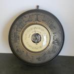 Vintage barometer met messing ring met decoratie {1902], Ophalen of Verzenden