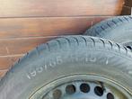 winterbanden op stalen velg, 195/65 R15, Ophalen, Gebruikt, 15 inch, Banden en Velgen