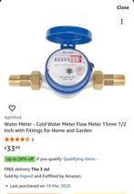 Nieuwe watermeter, Ophalen, Zo goed als nieuw