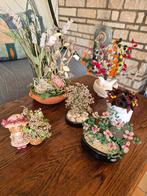 Prachtige bloemen uit kralen in potjes 15 euro per stuk, Huis en Inrichting, Woonaccessoires | Kunstplanten en Kunstbloemen, Ophalen of Verzenden