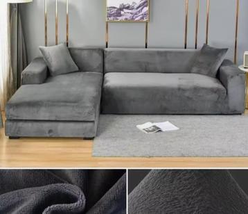 Nieuwe fluwelen zetelhoezen 4-zit en 3-zit beschikbaar voor biedingen