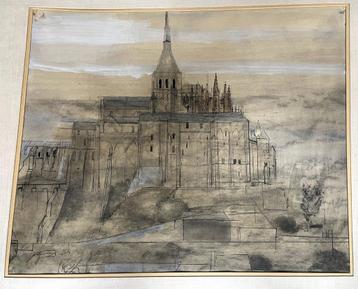 oeuvre originale de Jos Hendrickx - Mont St-Michel / 1939, Enlèvement ou Envoi