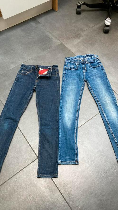 Nr 122: Blauwe jeansbroeken maat 146 en 152, Kinderen en Baby's, Kinderkleding | Maat 152, Zo goed als nieuw, Jongen, Broek, Ophalen of Verzenden