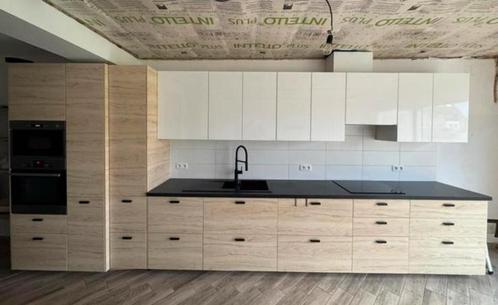 IKEA KEUKEN + 5 ELECTRO + GEDEMONTEERD, Huis en Inrichting, Keuken | Complete keukens, Zo goed als nieuw, Wit, Hout, Ophalen