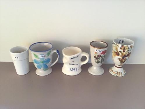 5 speciale tassen of kommen, Huis en Inrichting, Keuken | Servies, Zo goed als nieuw, Kom(men), Ophalen of Verzenden