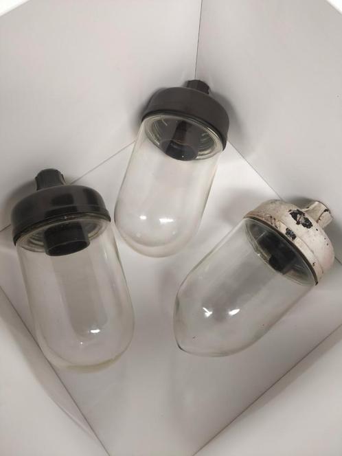 Oude Retro design Stallampen Bakeliet - 3st voor 20euro!, Tuin en Terras, Buitenverlichting, Gebruikt, Ophalen of Verzenden