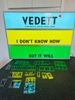 Vedett lichtbak, Verzamelen, Ophalen, Gebruikt, Reclamebord, Plaat of Schild, Overige merken