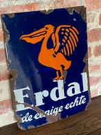 Emaille bord Erdal schoensmeer, Verzamelen, Merken en Reclamevoorwerpen, Ophalen, Gebruikt, Reclamebord