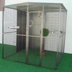 Volière perroquet 2x2x2 m cage perroquet ara cacatoes XXL, Envoi, Métal, Neuf, Volière