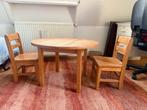 Houten tafeltje met 2 kinderstoelen, Kinderen en Baby's, Kinderstoelen, Ophalen, Gebruikt