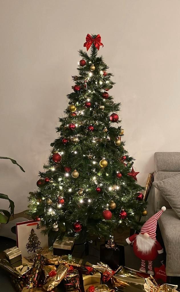 Kerstboom 180cm, Diversen, Kerst, Zo goed als nieuw, Ophalen
