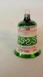Oude glazen kerstbal klokje met klepel, Enlèvement ou Envoi, Utilisé