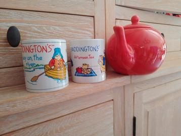 Ontbijt set theepot + padington's mokken  beschikbaar voor biedingen