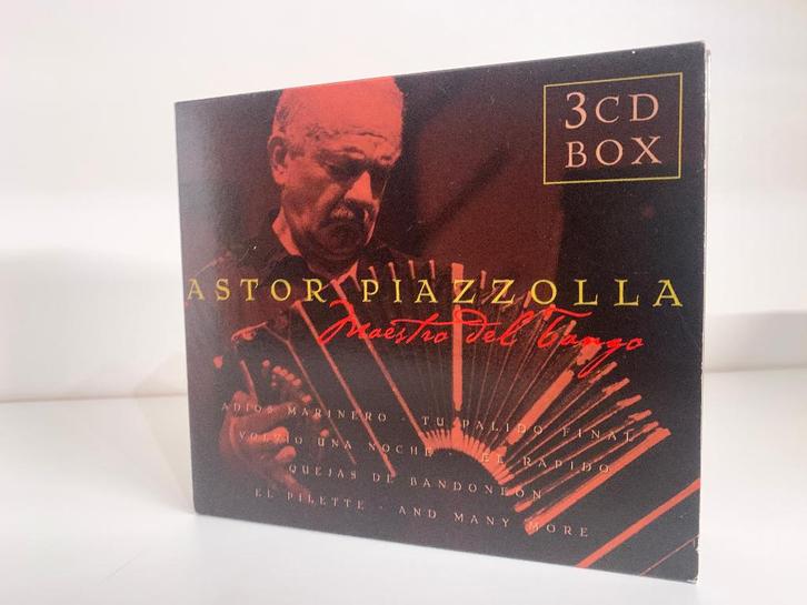 Astor Piazzolla en 3 CD BOX - Tango, Cd's en Dvd's, Vinyl | Latin en Salsa, Gebruikt, Ophalen of Verzenden
