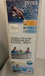 Intex prism frame 3.10 zwembad extra pomp + verwarming, 300 cm ou plus, 200 à 400 cm, Rond, Moins de 80 cm