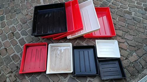 Lage dichte Plastiek bakken vanaf 3 euro, Doe-het-zelf en Bouw, Kratten en Dozen, Gebruikt, Ophalen