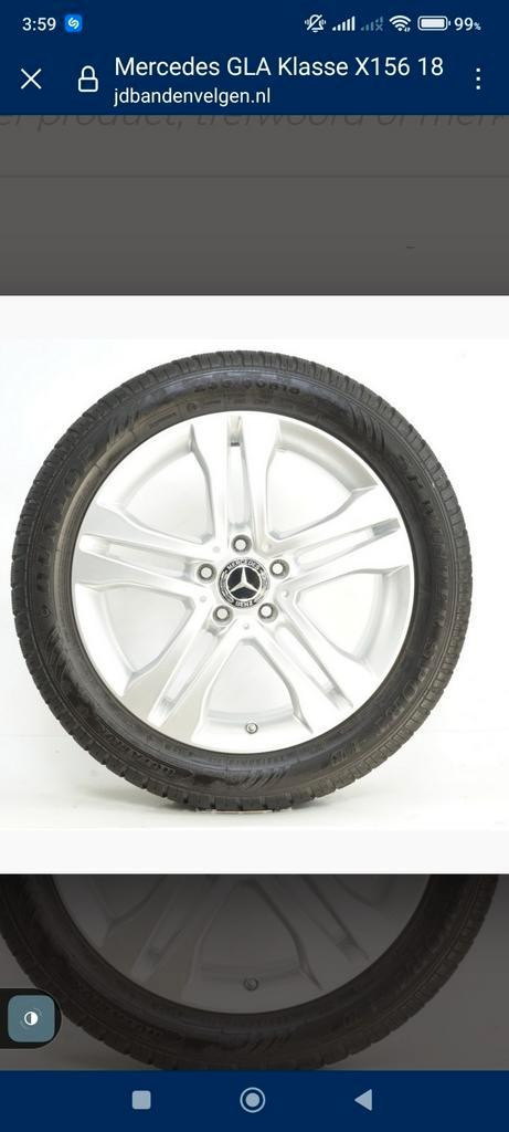 Originele Mercedes R18 wiel+bandenset, Auto-onderdelen, Banden en Velgen, Band(en), Zomerbanden, 18 inch, Gebruikt, Ophalen