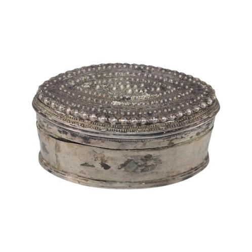 Oude Birmese doos circa 1900 in zilver gesigneerd, Antiek en Kunst, Antiek | Zilver en Goud, Zilver, Ophalen of Verzenden
