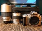 Nikon F55 combi en 28-80 mm + 70-300 mm lenzen, Zo goed als nieuw, Nikon, Ophalen