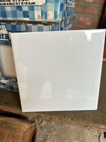 Partij nieuwe Tegeltjes 8 dozen van 44 st. 15x15cm beschikbaar voor biedingen