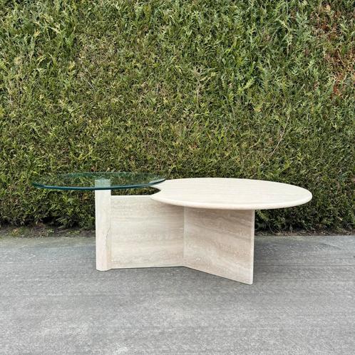 Travertin salontafel, Antiek en Kunst, Antiek | Meubels | Tafels, Ophalen