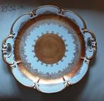 Porceleinen schotel met bladgoud, Antiek en Kunst, Antiek | Keramiek en Aardewerk, Ophalen of Verzenden