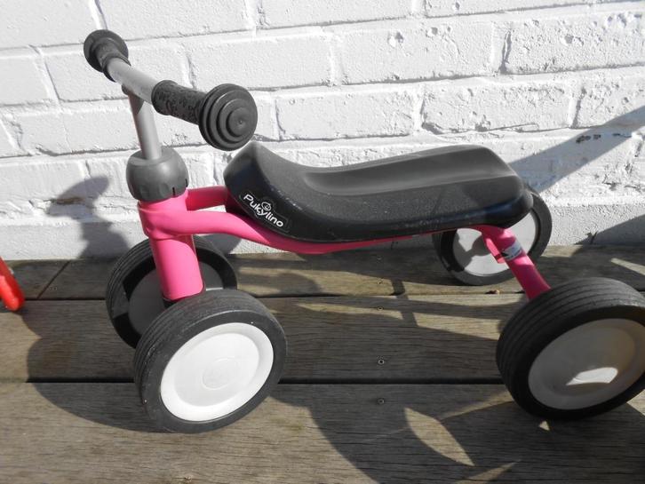 Vélo 3 ou 4 roues draisienne Pukylino Scuttlebug 5 à 15eurP, Kinderen en Baby's, Speelgoed | Buiten | Voertuigen en Loopfietsen